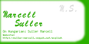 marcell suller business card